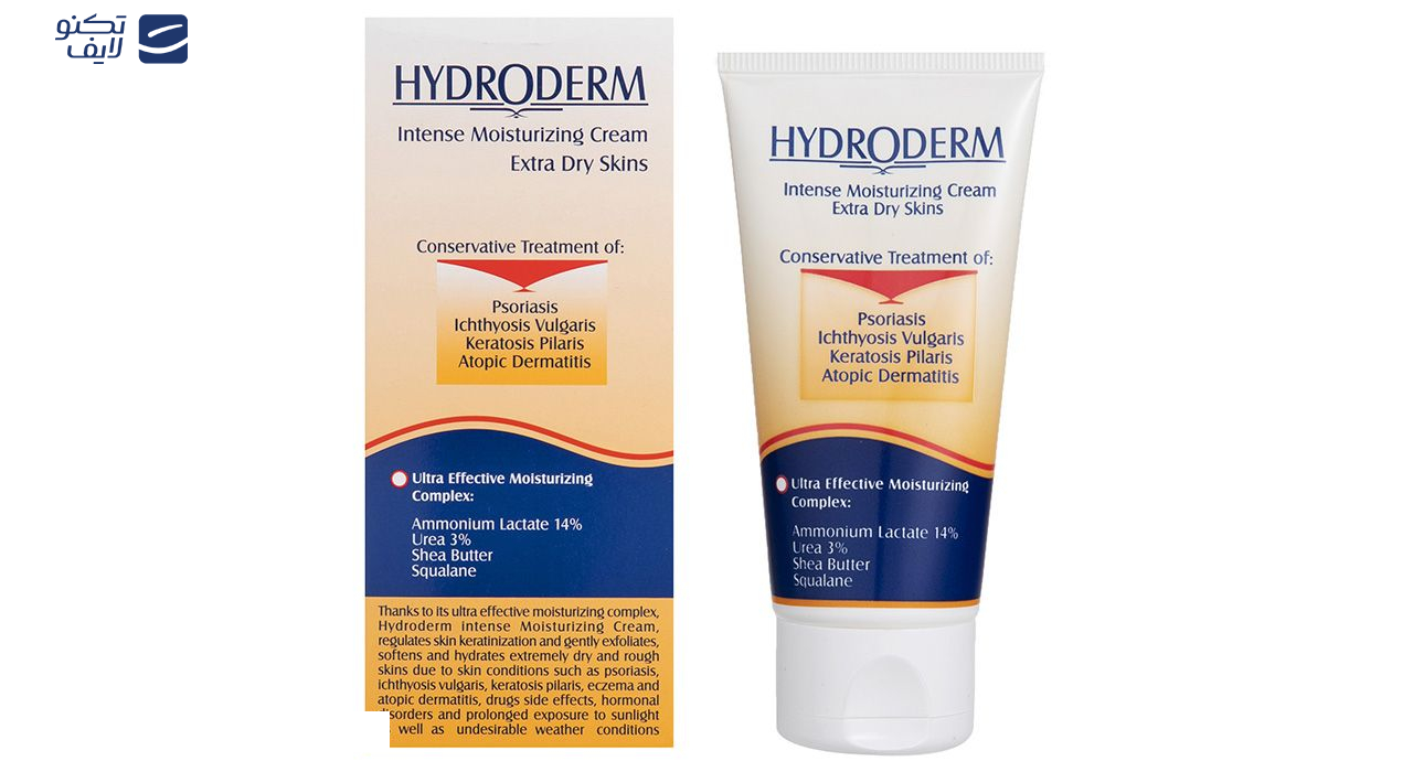کرم مرطوب‌کننده هیدرودرم مدل Extra Dry Skins وزن 50 گرم