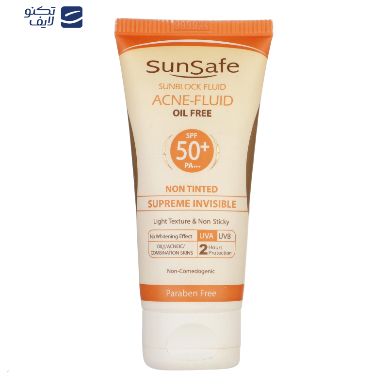 کرم ضدآفتاب بیرنگ سانسیف SPF50 مدل ACNE-FLUID مناسب پوست مختلط، حجم 50 میلیلیتر کرم ضدآفتاب بیرنگ سانسیف SPF50 مدل ACNE-FLUID مناسب پوست مختلط، حجم 50 میلیلیتر