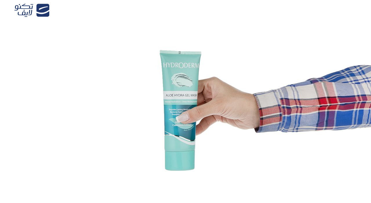ماسک آبرسان پوست هیدرودرم مدل Aloe Vera مناسب پوست های حساس وزن 100 گرم