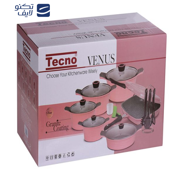 سرویس پخت و پز 19 پارچه تکنو مدل ونوس سرویس پخت و پز 19 پارچه تکنو مدل ونوس