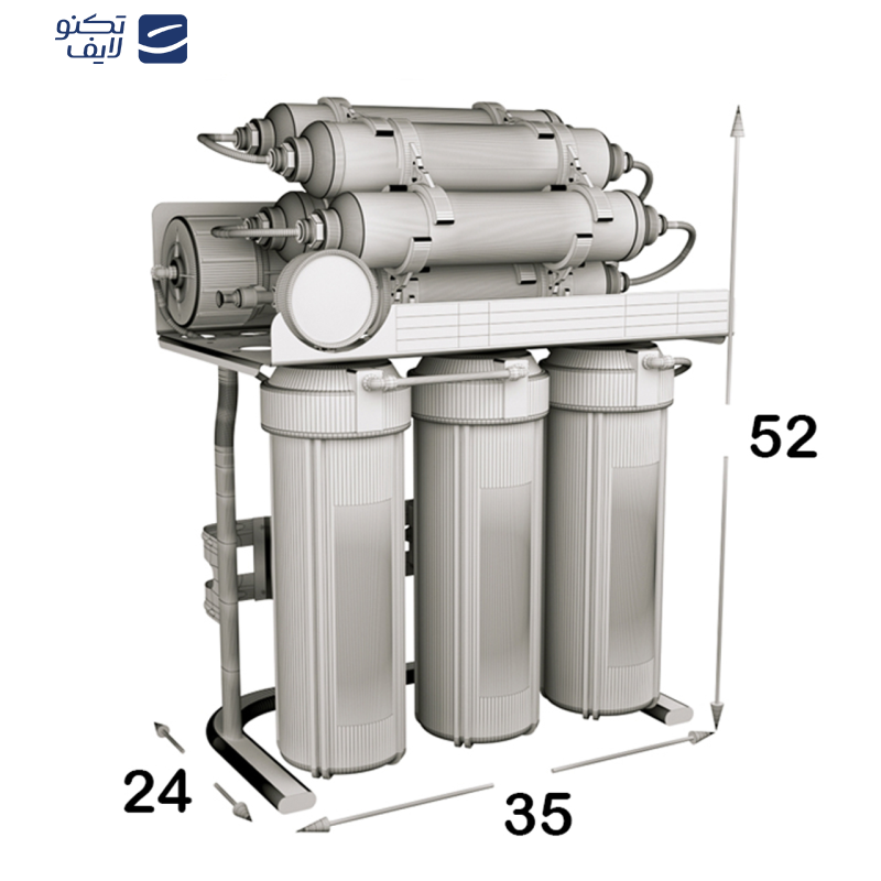 دستگاه تصفیه آب اس اس وی مدل SuperSpring 2W X900 به همراه شیر تصفیه آب
