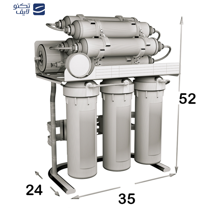 دستگاه تصفیه آب اس اس وی مدل UltraSpring 2W X900 به همراه شیر تصفیه آب