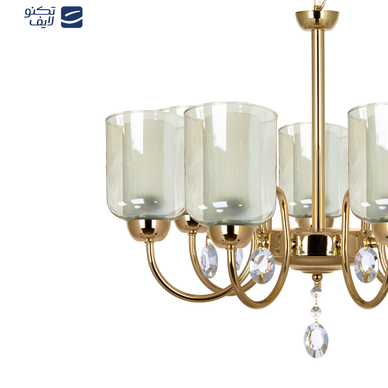 لوستر آویز هفت شعله چشمه نور کد A812/7-O