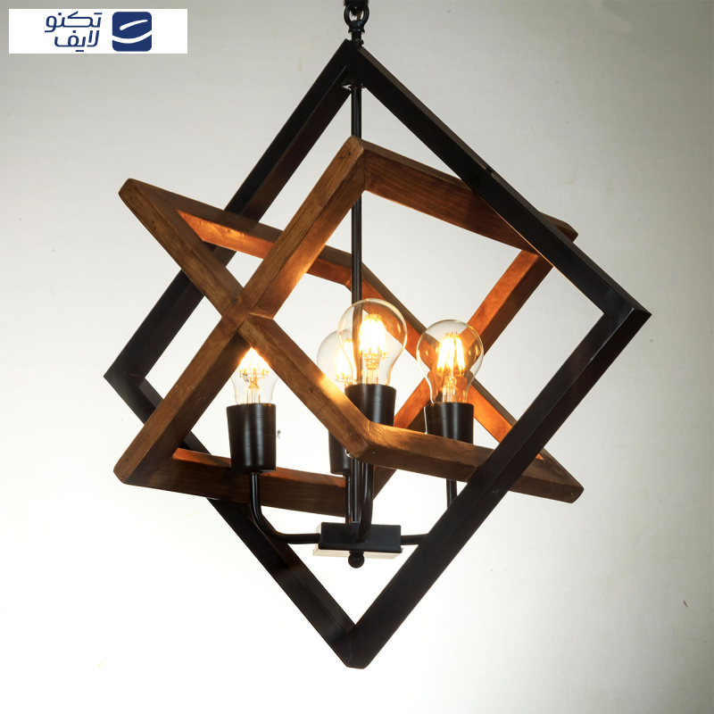 لوستر آویز 4 شعله چشمه نور کد 2238/4