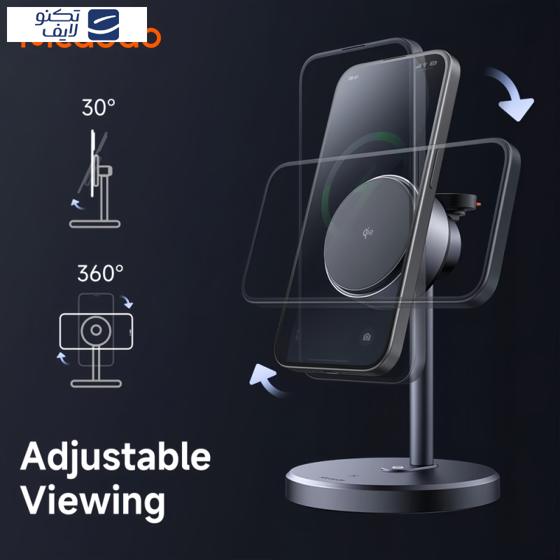 پایه نگهدارنده و شارژر بی سیم گوشی موبایل مک دودو مدل CH-246