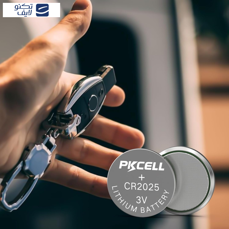 باتری سکه ای پی‌کی سل مدل  CR2025 3V Lithium Manganese بسته 6 عددی