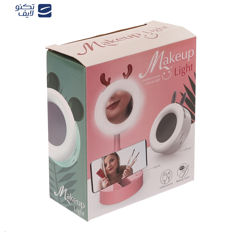 آینه آرایشی رینگ‌لایت‌دار مدل NO.0838-4