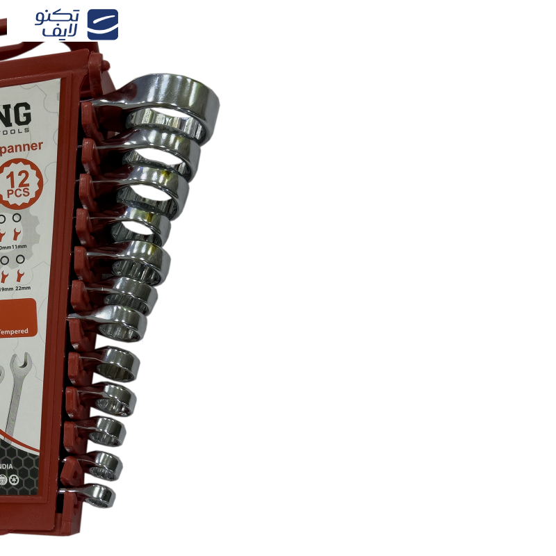 آچار یکسر تخت و یکسر رینگی استرانگ مدل SMT-STRONG-12PCS-22MM مجموعه 12عددی