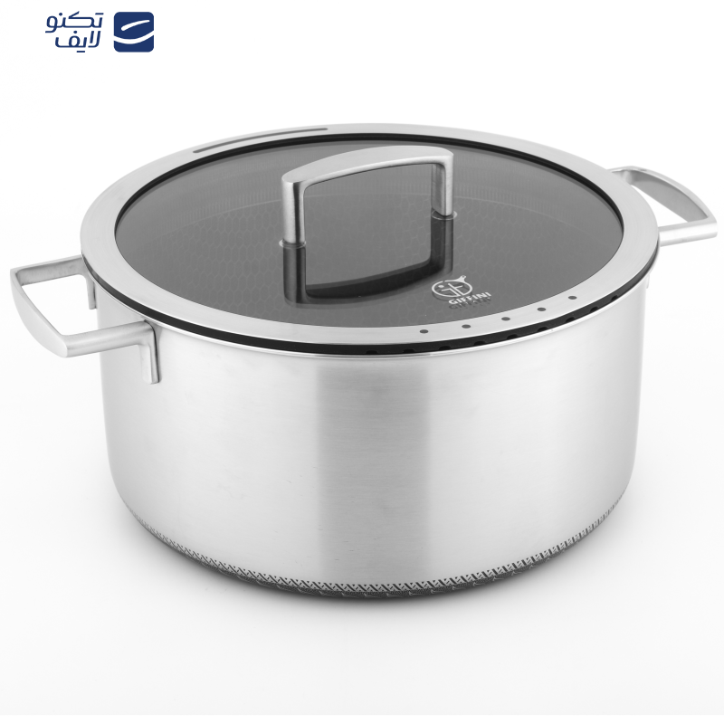 سرویس قابلمه و تابه 9 پارچه استیل جی فی نی مدل 09