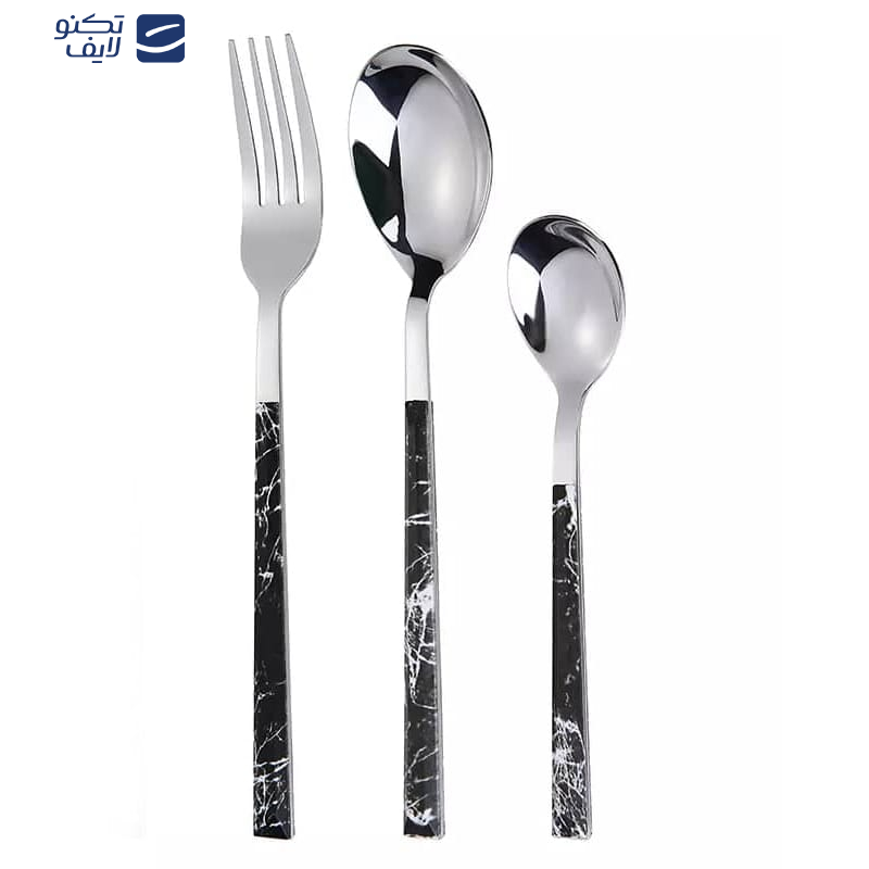 سرویس قاشق و چنگال 33 پارچه جی فی نی مدل BS-M سرویس قاشق و چنگال 33 پارچه جی فی نی مدل BS-M