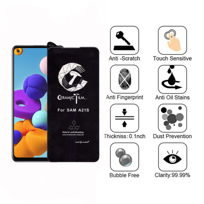 محافظ صفحه نمایش گوشی سامسونگ گلکسی A21s بوف مدل سرامیکی CF9