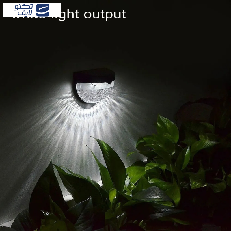 چراغ دیواری خورشیدی مدل Solonix-6F بسته 2 عددی