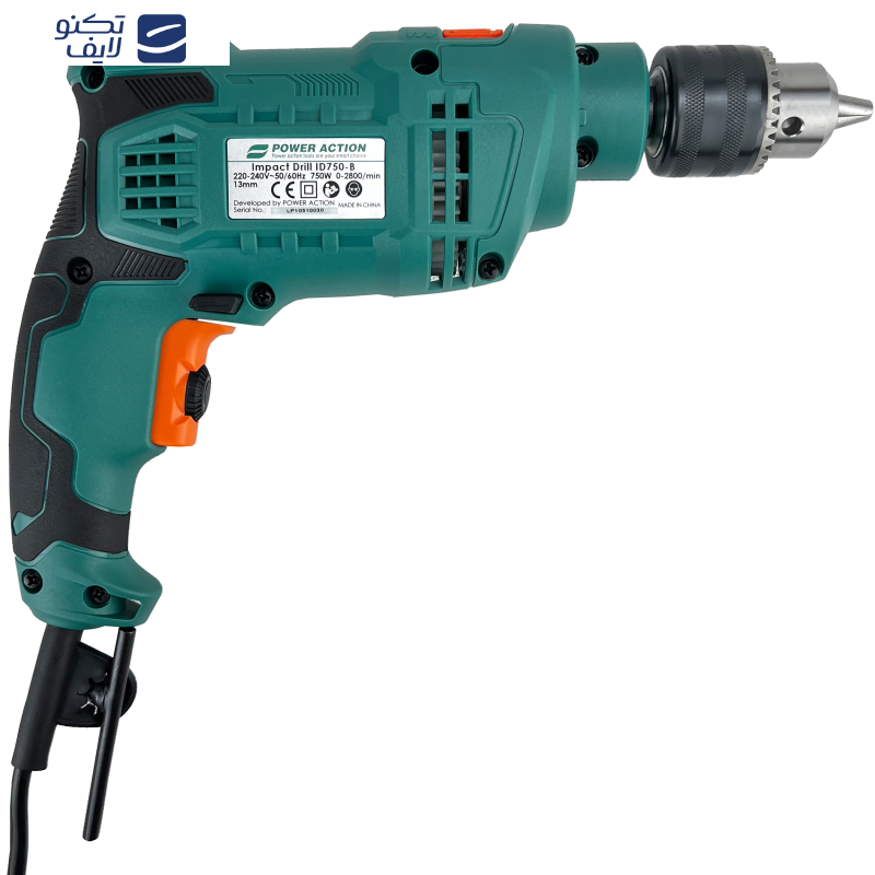 دریل چکشی پاور اکشن مدل ID 750-B مجموعه 28 عددی دریل چکشی پاور اکشن مدل ID 750-B مجموعه 28 عددی