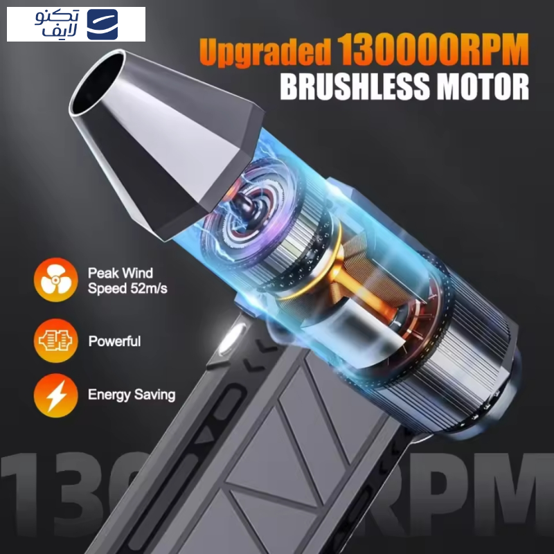 دستگاه دمنده و مکنده شارژی مدل VIOLENT چراغدار دستگاه دمنده و مکنده شارژی مدل VIOLENT چراغدار