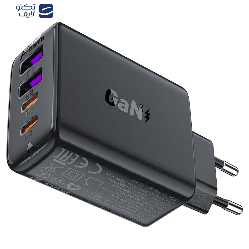 شارژر دیواری 45 وات 4 پورت ایس فست مدل A61