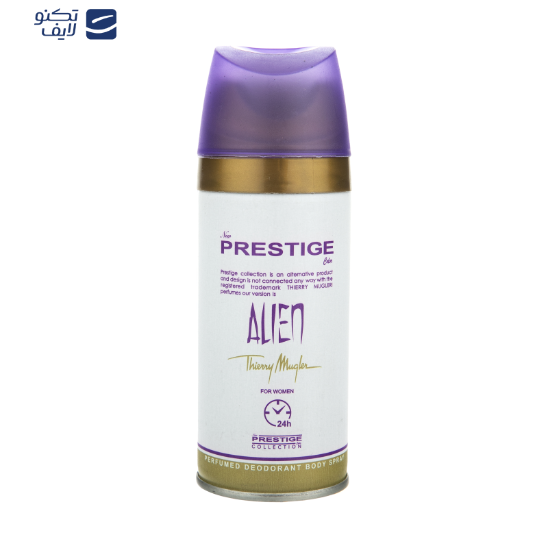 اسپری خوشبو کننده بدن زنانه پرستیژ مدل Thierry Mugler Alien حجم 150 میلی لیتر اسپری خوشبو کننده بدن زنانه پرستیژ مدل Thierry Mugler Alien حجم 150 میلی لیتر