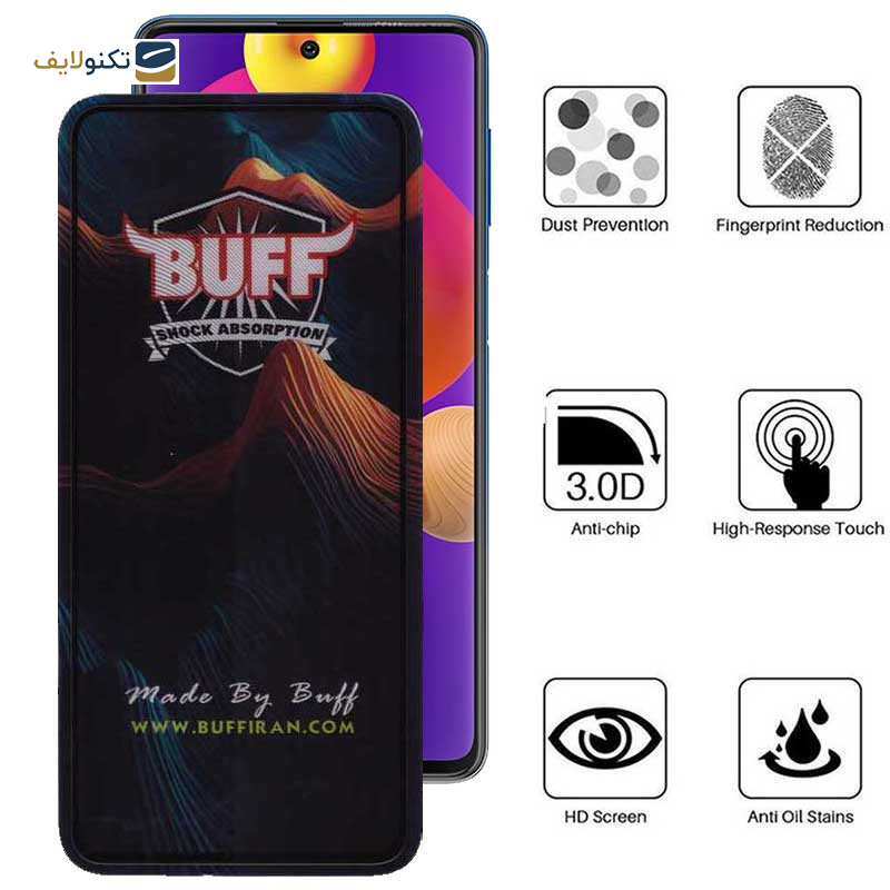 محافظ صفحه نمایش بوف مدل Mountain-G مناسب برای گوشی موبایل سامسونگ Galaxy M62 / F62 / F54 / Galaxy Note 10 Lite / Galaxy S10 Lite