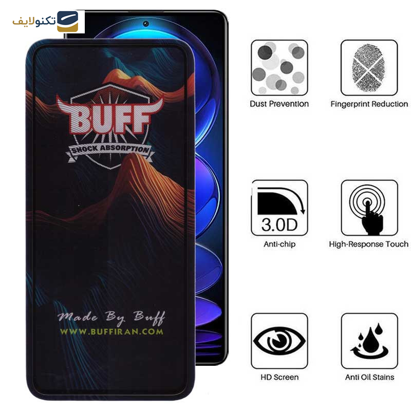 محافظ صفحه نمایش بوف 5D مدل Mountain مناسب برای گوشی موبایل شیائومی Redmi Note 12 Pro Plus/Note 12 Pro 4G/5G/Note 12 4G/5G/Note 12 China