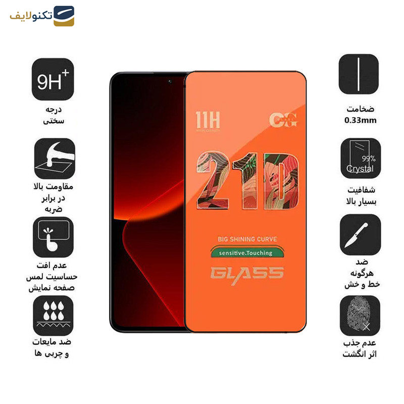 محافظ صفحه نمایش اپیکوی مدل 21D مناسب برای گوشی موبایل شیائومی 13
