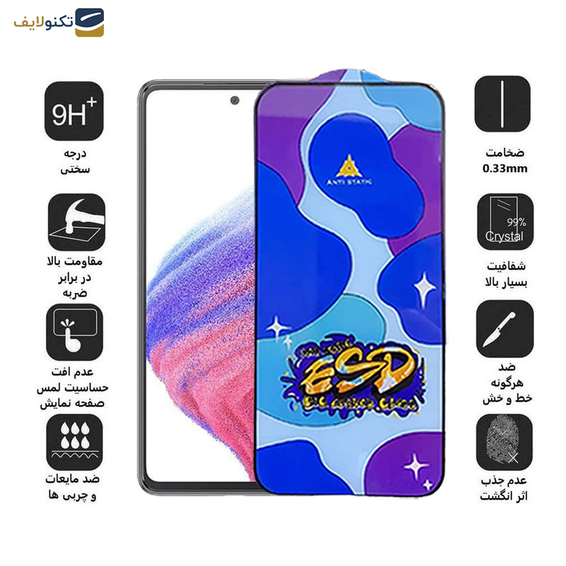  محافظ صفحه نمایش اپیکوی مدل Star ESD مناسب برای گوشی موبایل سامسونگ Galaxy A53 5G/A52s 5G/A52 5G/A51 4G/5G