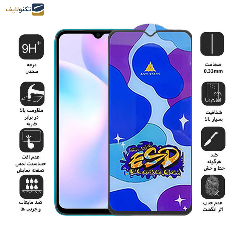  محافظ صفحه نمایش اپیکوی مدل Star ESD مناسب برای گوشی موبایل شیائومی Redmi 9i/Redmi 9AT/9 Activ