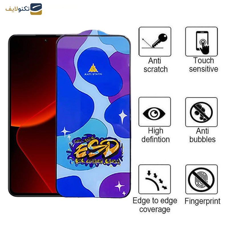 محافظ صفحه نمایش اپیکوی مدل Star ESD مناسب برای گوشی موبایل شیائومی  13T Pro/13T/12T Pro/12T/11T Pro/11T/Mi 10T Lite 5G