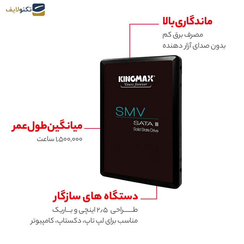اس اس دی اینترنال کینگ مکس مدل KM128GSIV32 ظرفیت 128 گیگابایت
