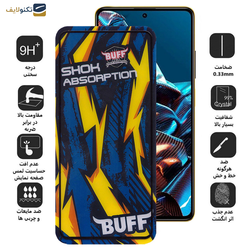 محافظ صفحه نمایش بوف مدل Shock-Shock مناسب برای گوشی موبایل شیائومی Poco X5 Pro/X5/X4 Pro 5G/X3 Pro/X3 NFC/X3/X2