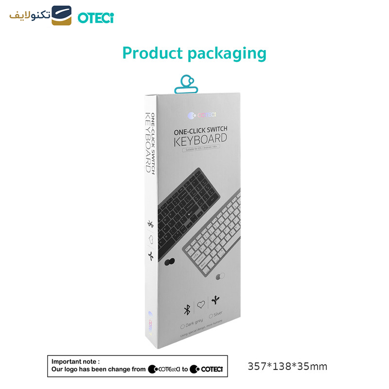 کیبورد بی سیم کوتتسی مدل 84007