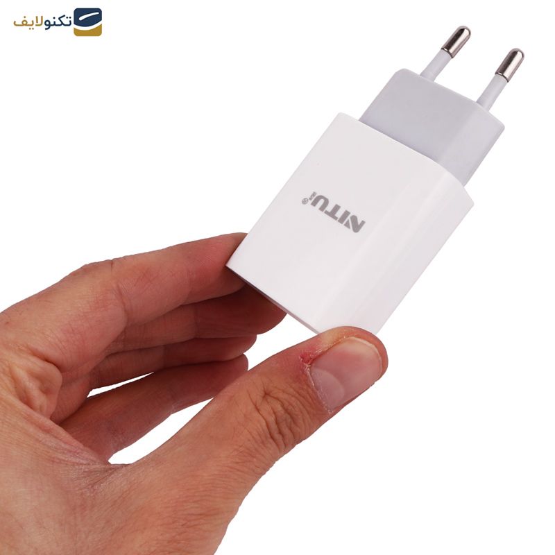 شارژر دیواری 12 وات نیتو مدل TC066 به همراه کابل لایتنینگ 