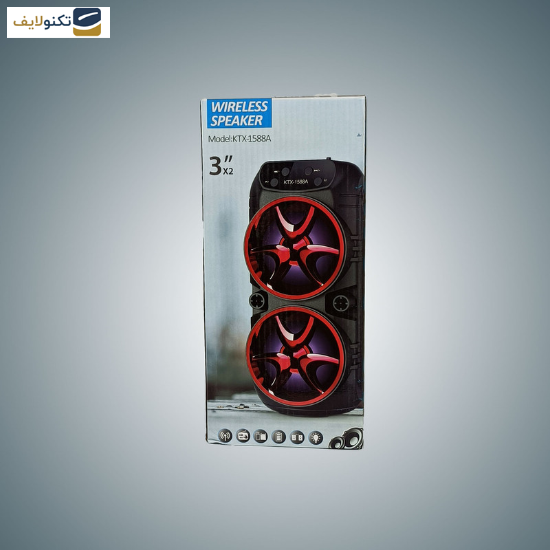 اسپیکر بلوتوثی قابل حمل مدل KTX-1588A