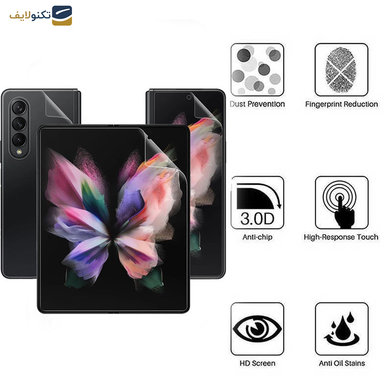 محافظ صفحه نمایش اپیکوی مدل Full Body 360 مناسب برای گوشی موبایل سامسونگ Galaxy Z Fold 5 به همراه محافظ پشت گوشی