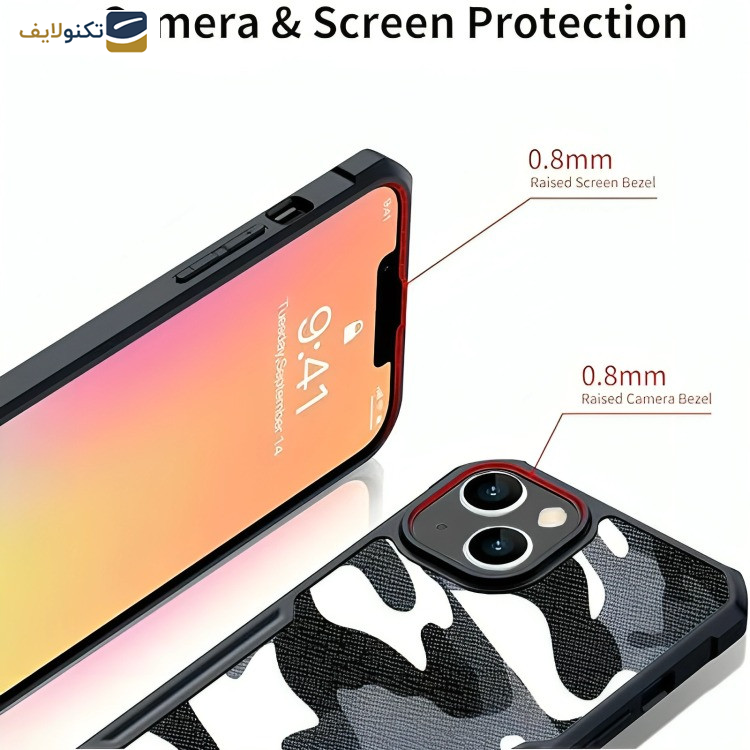 کاور ژاند مدل Xundd Camouflage مناسب برای گوشی موبایل اپل iPhone 14 / 13 