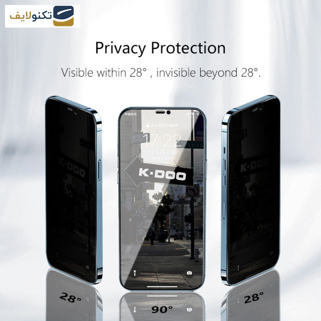 محافظ صفحه نمایش حریم شخصی کی زد دوو مدل Privacy Glass مناسب برای گوشی موبایل اپل iPhone 15 Pro Max محافظ صفحه نمایش حریم شخصی کی زد دوو مدل Privacy Glass مناسب برای گوشی موبایل اپل iPhone 15 Pro Max