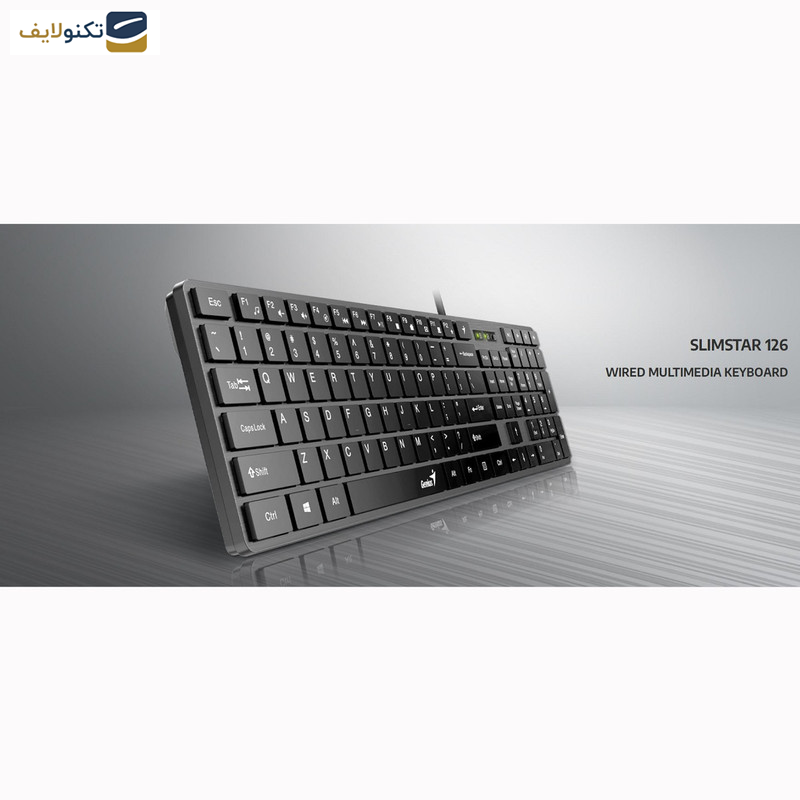 کیبورد جنیوس مدل SlimStar 126 کیبورد جنیوس مدل SlimStar 126