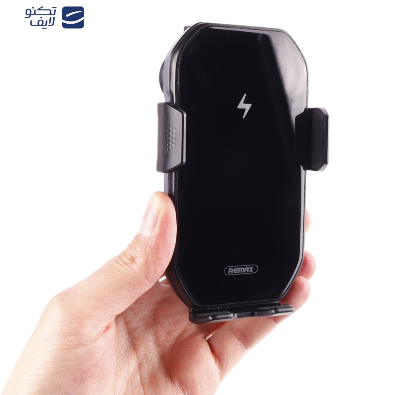پایه نگهدارنده و شارژر بی سیم گوشی موبایل ریمکس مدل RM-C61