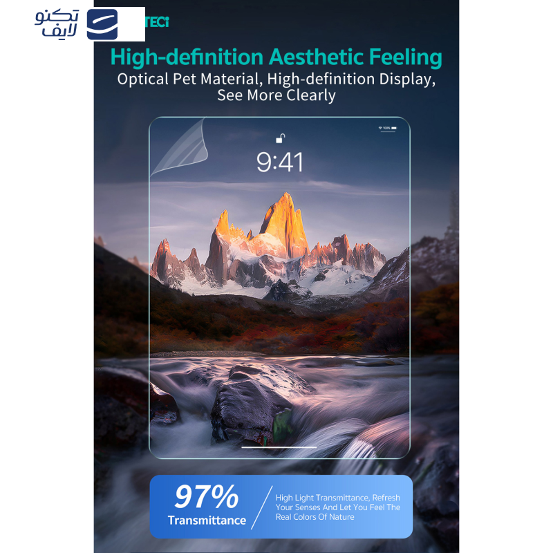 محافظ صفحه نمایش کوتتسی مدل 65014 مناسب برای تبلت اپل 9.7 اینچ iPad Air (2013)/iPad Air(2014)/iPad Pro (2016/2017/2018)