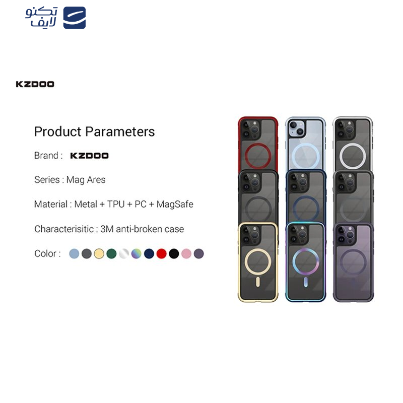 کاور کی-زد دوو مدل Mag Ares مناسب برای گوشی موبایل اپل iPhone 15 Plus/ 14 Plus کاور کی-زد دوو مدل Mag Ares مناسب برای گوشی موبایل اپل iPhone 15 Plus/ 14 Plus