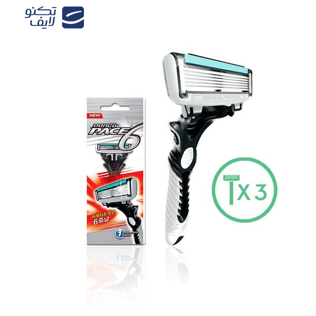 خودتراش مردانه دورکو مدل Pace 6 تحت لیسانس بسته سه عددی