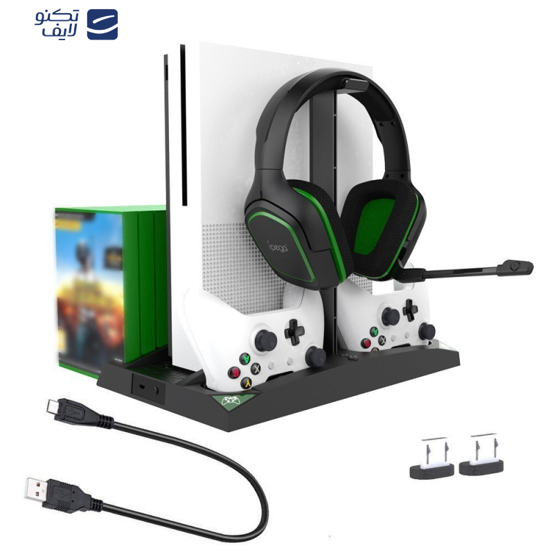 استند و شارژر دسته پلی استیشن آی پگا مدل PG-XB007 به همراه هدست گیمینگ