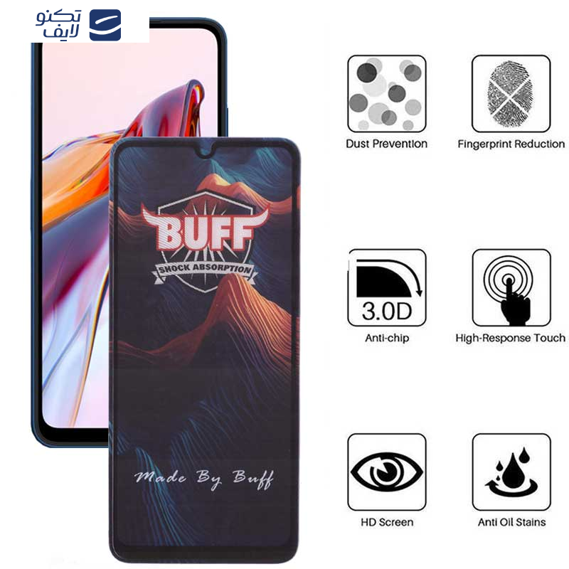 محافظ صفحه نمایش 5D بوف مدل Mountain مناسب برای گوشی موبایل شیائومی Redmi 12C/ 10C/ Poco C55/ C40