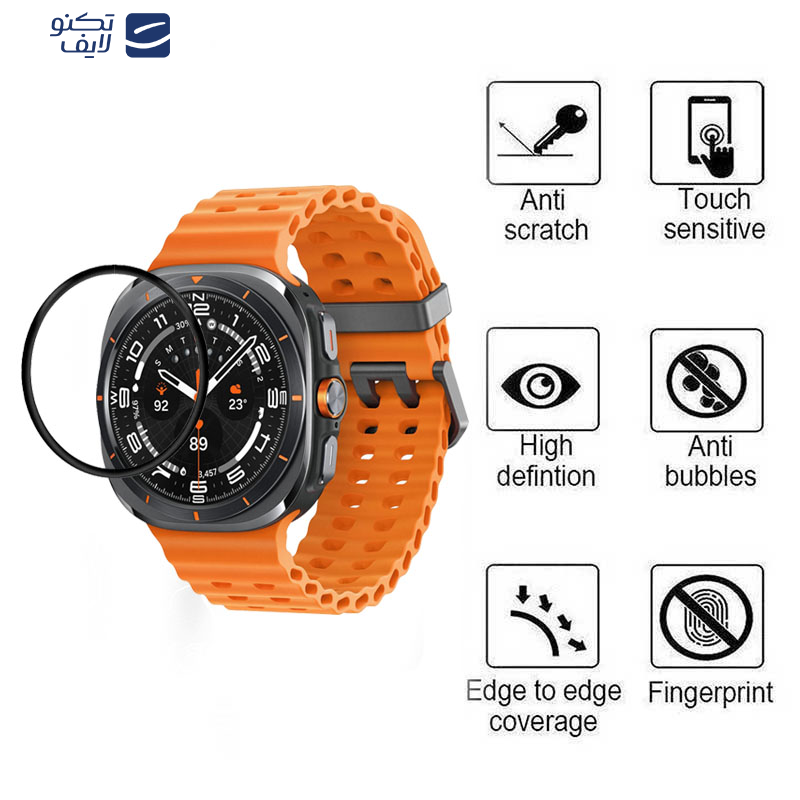 محافظ صفحه نمایش بوف مدل Full glue-G مناسب برای ساعت هوشمند سامسونگ Galaxy Watch 7 Ultra 47mm