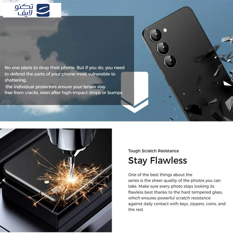  محافظ لنز دوربین اپیکوی مدل HD-ColorLenz مناسب برای گوشی موبایل سامسونگ Galaxy S24 FE