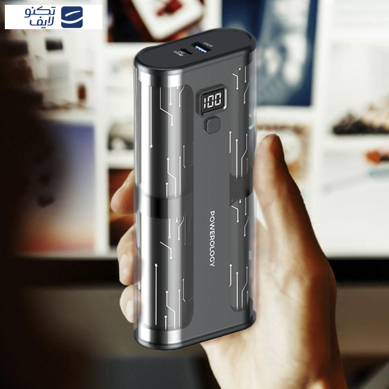 پاوربانک پاورولوجی مدل CRYSTALLINE PPBCHA25 ظرفیت 20000 میلی آمپر ساعت پاوربانک پاورولوجی مدل CRYSTALLINE PPBCHA25 ظرفیت 20000 میلی آمپر ساعت