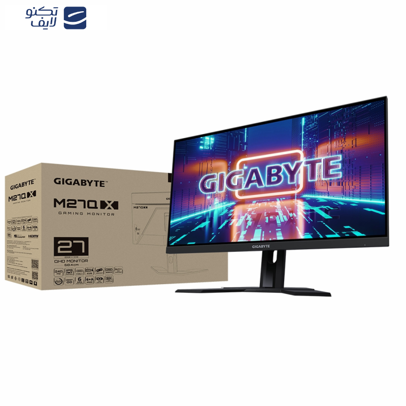 مانیتور گیمینگ بازی گیگابایت مدل M27Q X-EK سایز 27 اینچ