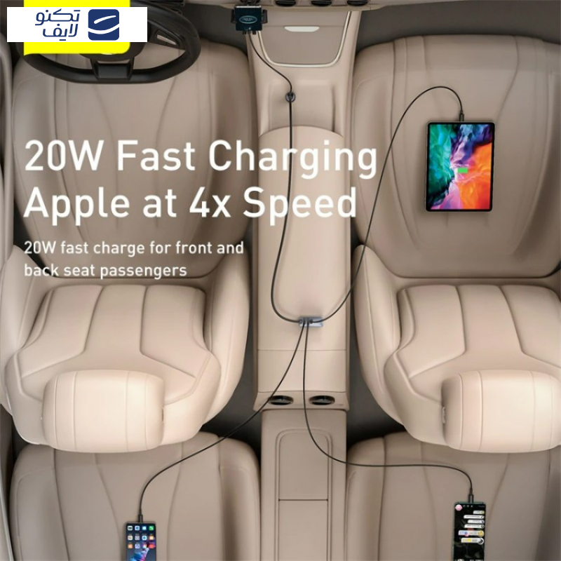 شارژر فندکی 120 وات بیسوس مدل CCBX-120C2X شارژر فندکی 120 وات بیسوس مدل CCBX-120C2X