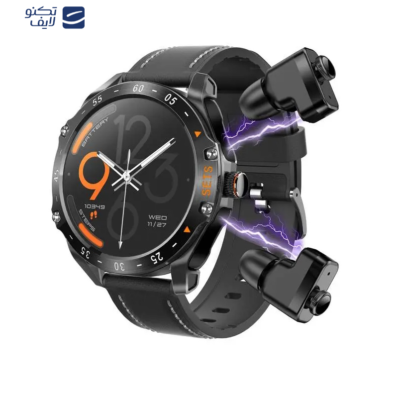 ساعت هوشمند پرودو مدل EL SWITCHING HYPEE SIGNAL دارای قابلیت های صفحه نمایش رنگی، صفحه نمایش لمسی، قابلیت مکالمه از طریق بلوتوث بند سیلیکون