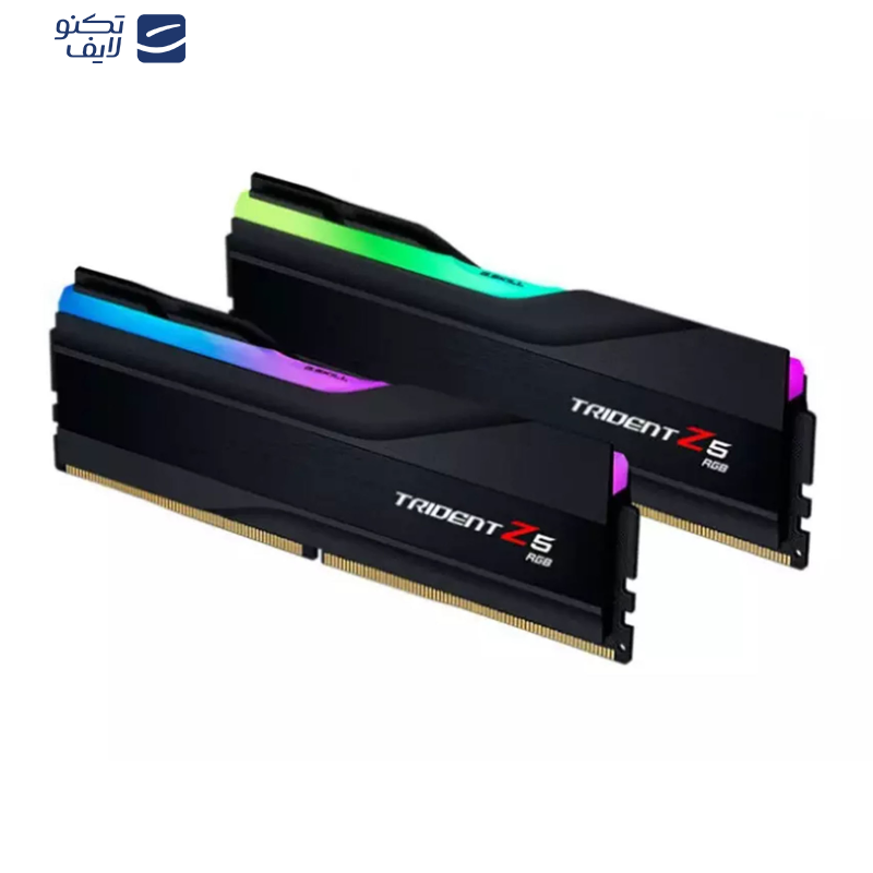 رم دسکتاپ DDR5 دوکاناله 6000 مگاهرتز CL36 جی اسکیل مدل TRIDENT Z5 RGB Black ظرفیت 64 گیگابایت