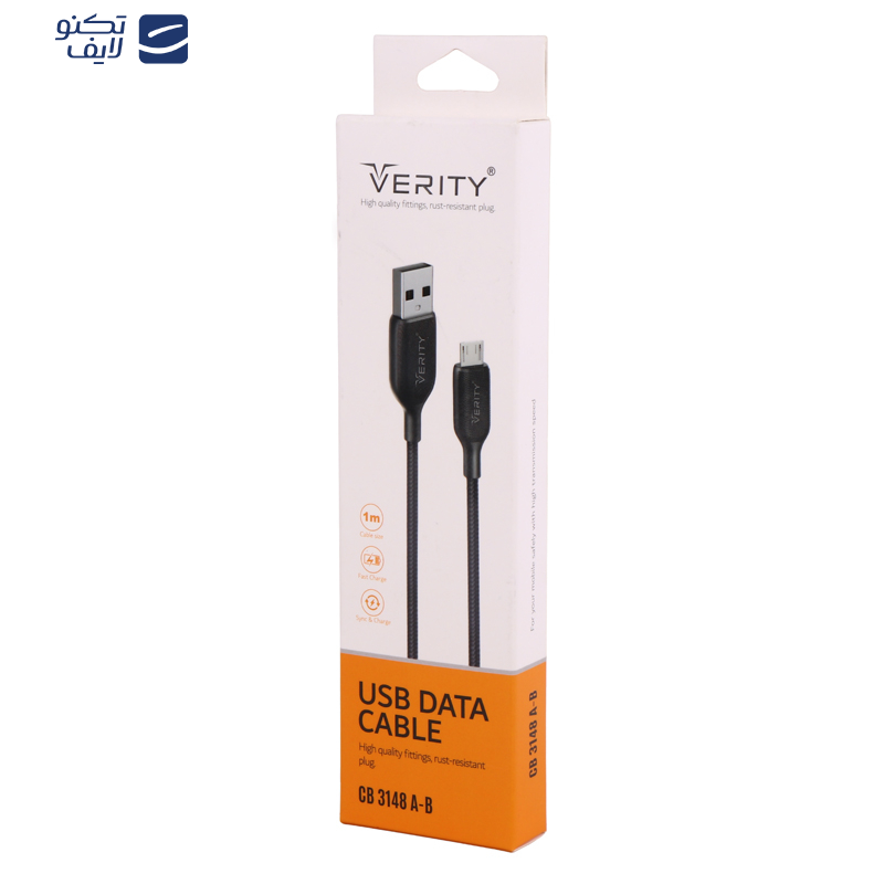 کابل تبدیل USB به microUSB وریتی مدل CB3148A طول 1 متر 