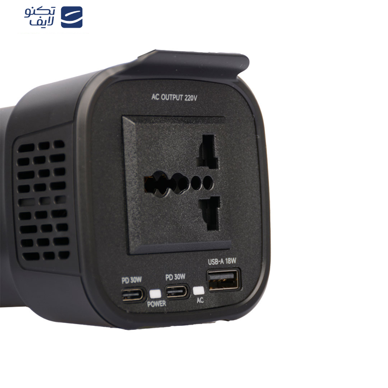 مبدل برق خودرو پاورولوجی مدل POWER INVERTER 150W P150INVBK مبدل برق خودرو پاورولوجی مدل POWER INVERTER 150W P150INVBK